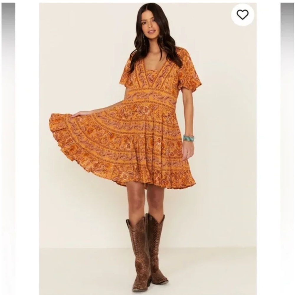 Patrons of Peace Paisley Orange Dress
